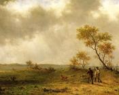 马丁约翰逊赫德 - Two Hunters in a Landscape